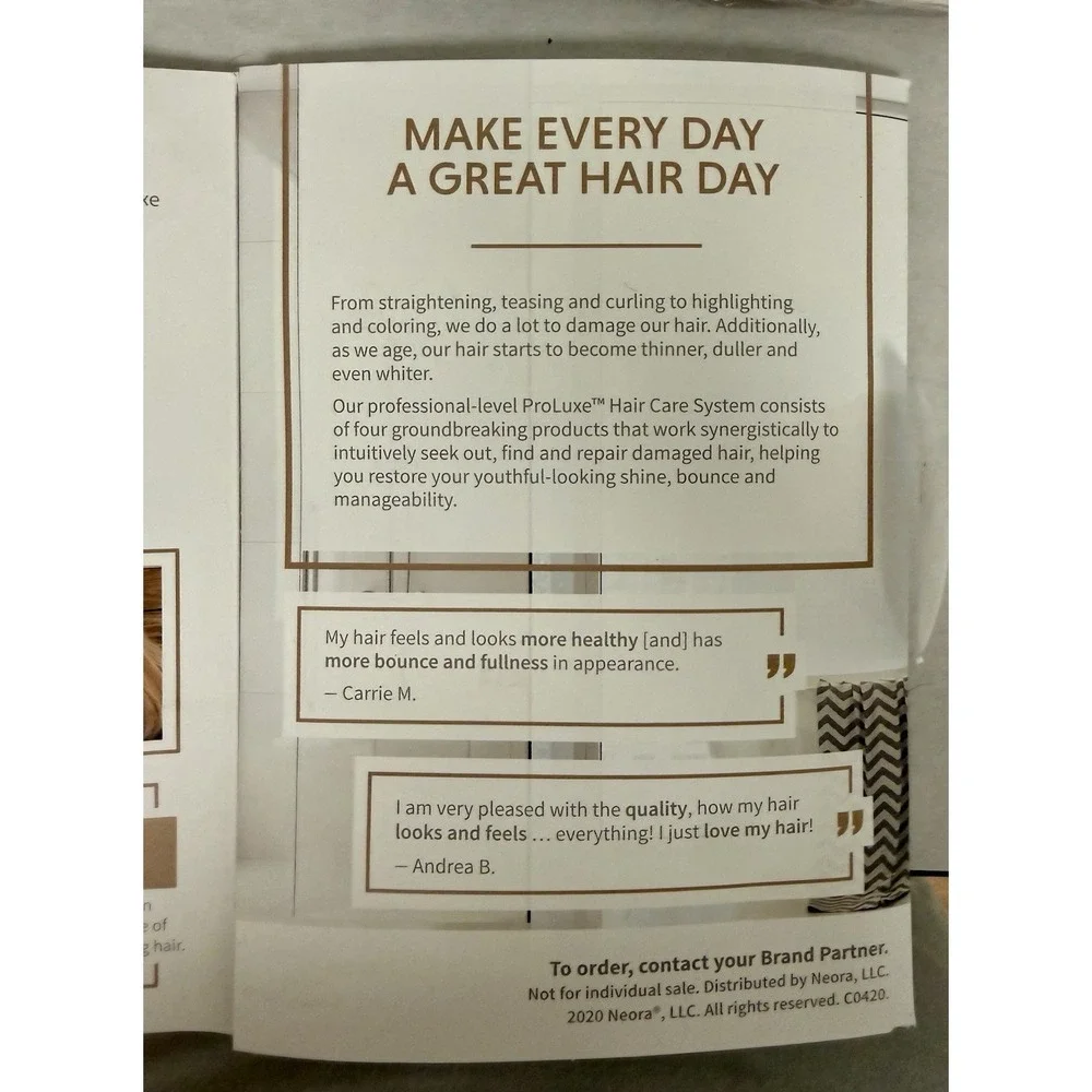 Nora Produce Hair System Sample Kits Lot Of 10